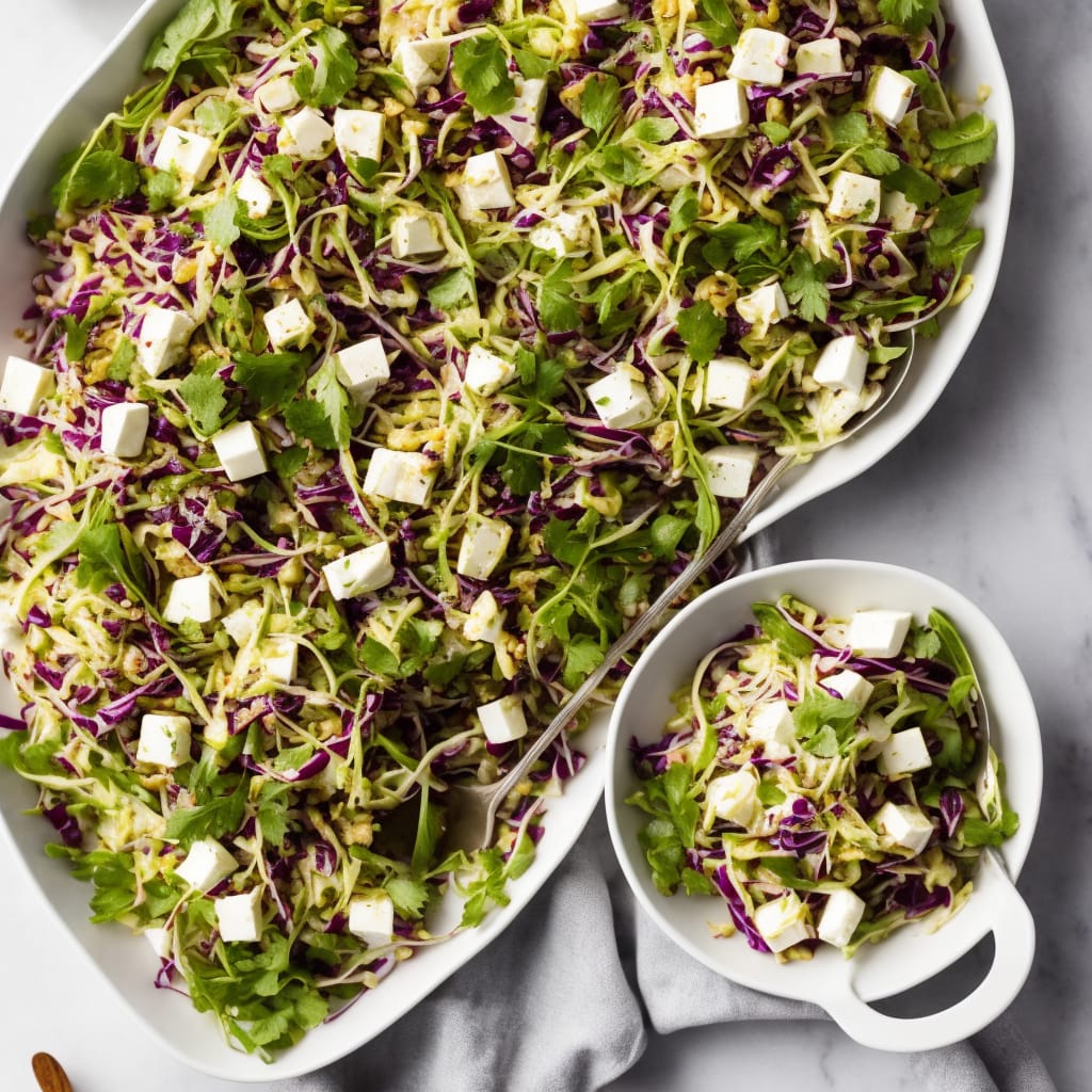 Potato & Feta Bake with Radish Slaw