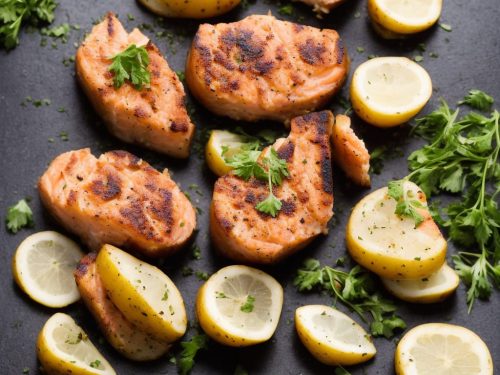 Potato & Salmon Grill