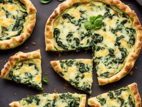 Potato, Taleggio & Spinach Tart