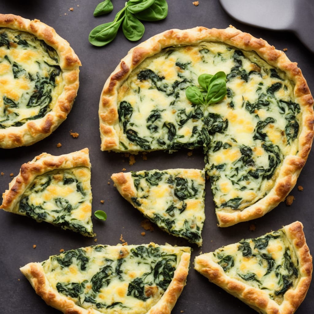 Potato, Taleggio & Spinach Tart