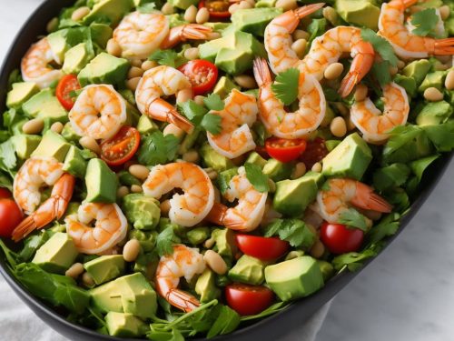 Prawn, Avocado & Soya Bean Salad