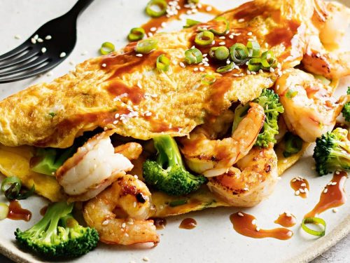 Prawn & Broccoli Omelette