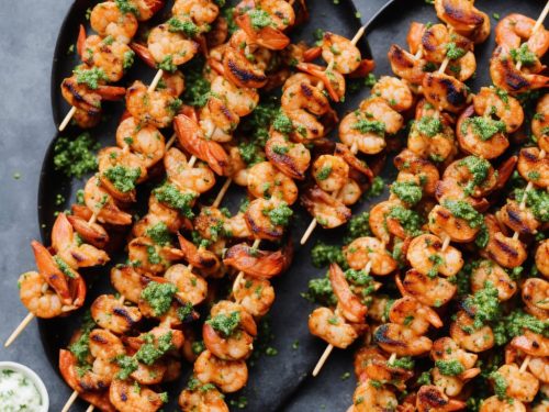 Prawn & Chorizo Skewers with Gremolata