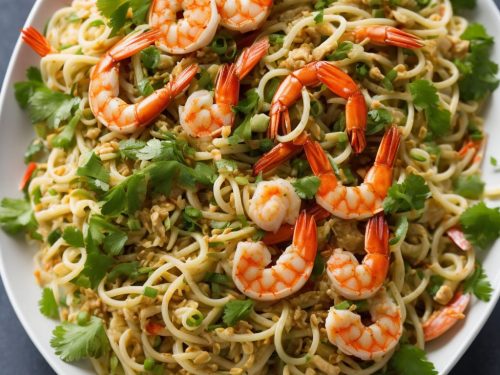 Prawn & Noodle Salad with Crispy Shallots