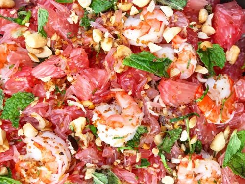 Prawn, Pomegranate & Grapefruit Salad