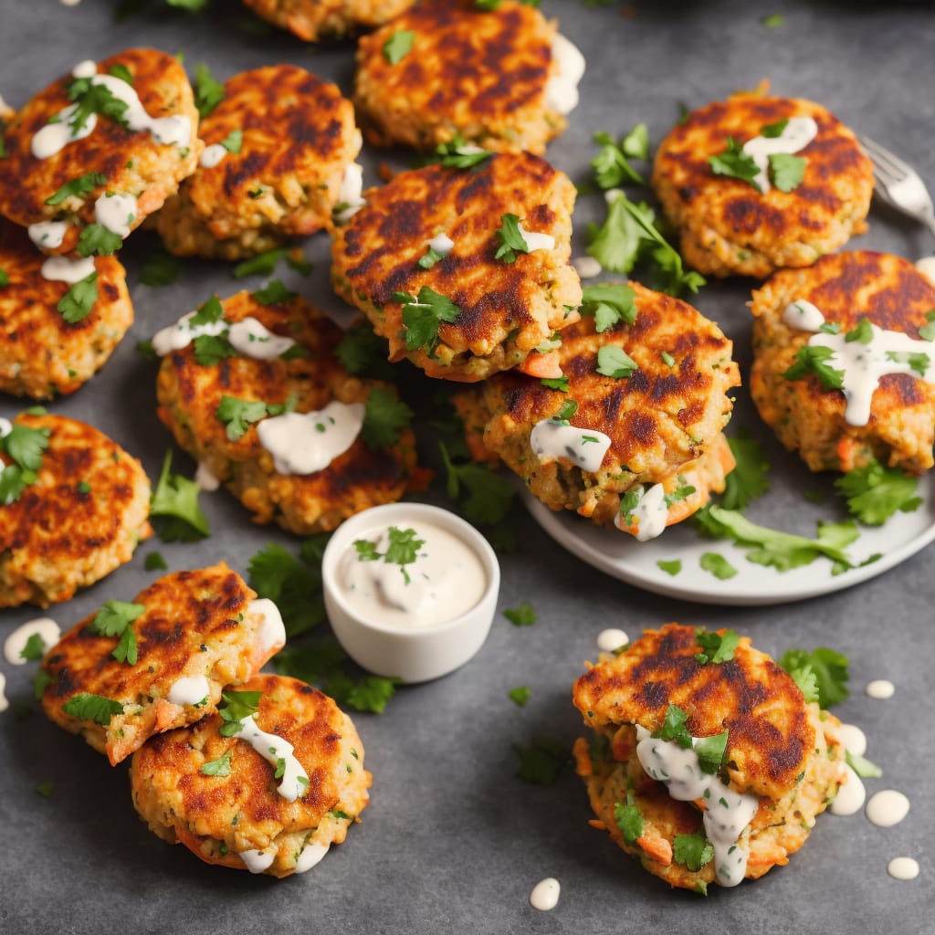 Prawn & Salmon Burgers with Spicy Mayo