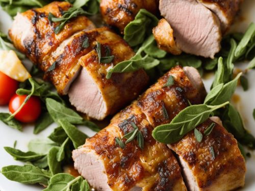 Prosciutto-Wrapped Pork Tenderloin with Crispy Sage Recipe