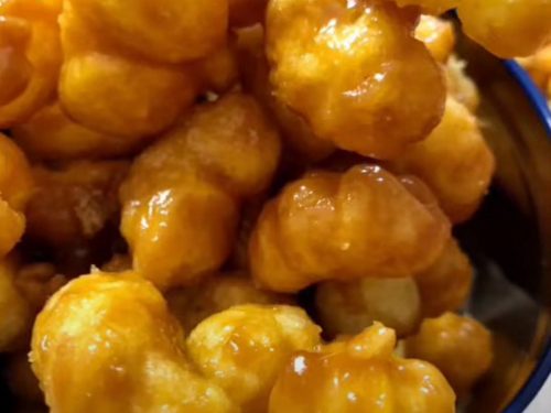 Puffed Caramel Corn