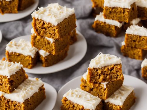 Pumpkin Bars with Cream Cheese Frosting