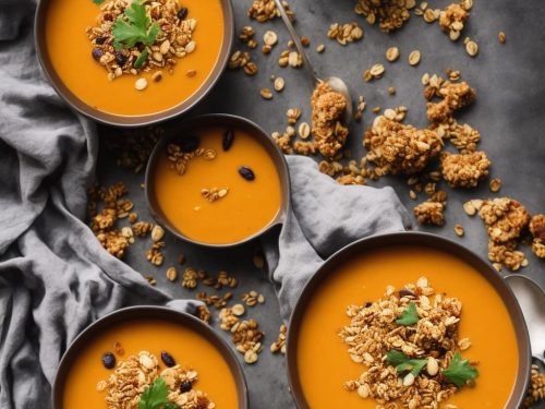 Pumpkin Soup with Savoury Granola