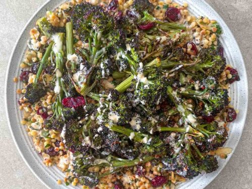 Purple Sprouting Broccoli Orecchiette with Almond Crumb