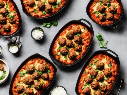 Puttanesca Meatball Bake