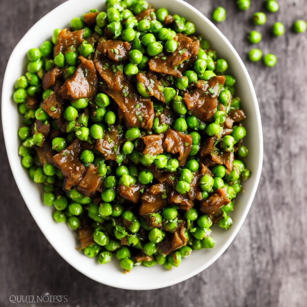 Quick Braised Lettuce & Peas Recipe