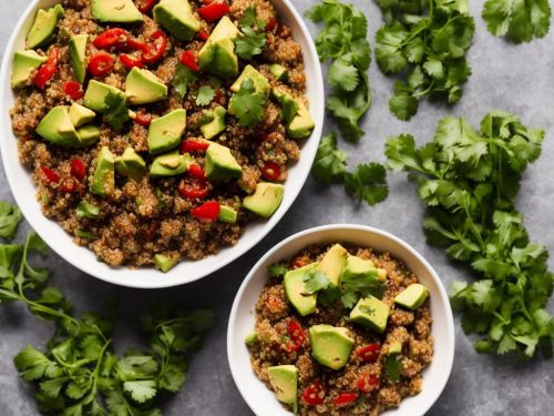 Quinoa Chilli with Avocado & Coriander