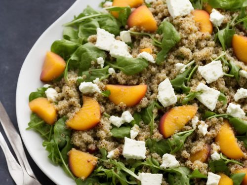 Quinoa, Goat’s Cheese & Peach Salad