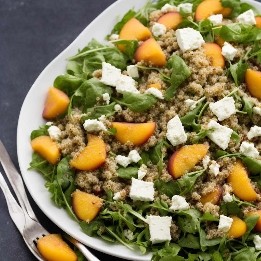 Quinoa, Goat’s Cheese & Peach Salad