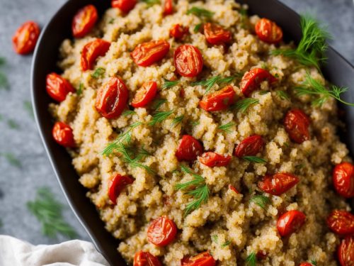 Quinoa Rice Pilau with Dill & Roasted Tomatoes