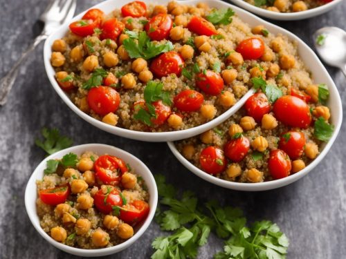 Quinoa with Chickpeas and Tomatoes