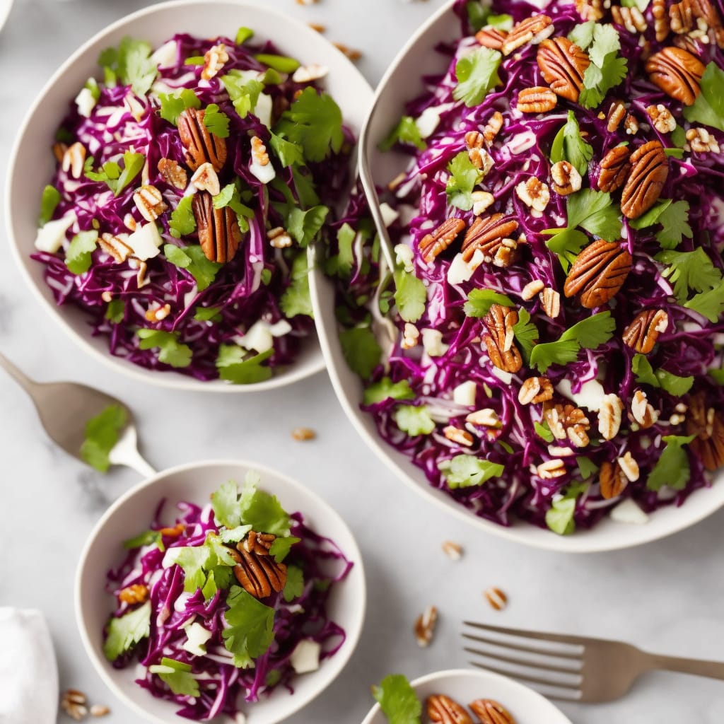 Rainbow Beet Slaw with Pecans & Maple Dressing