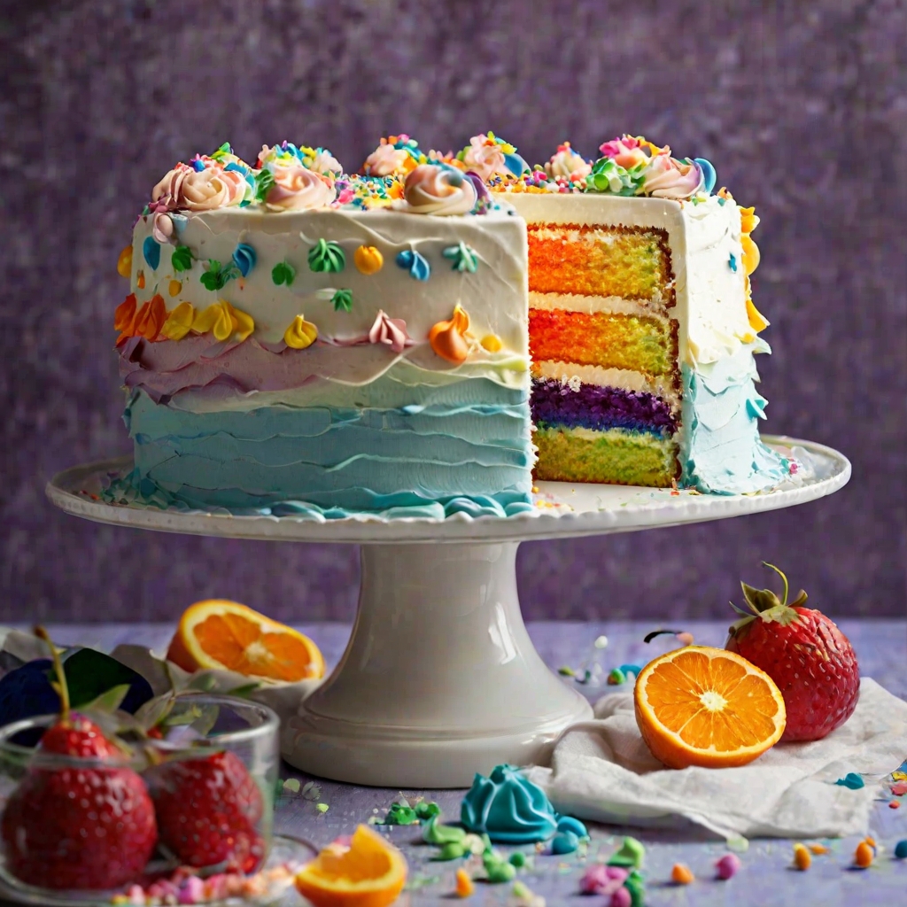 Rainbow Cake Recipe