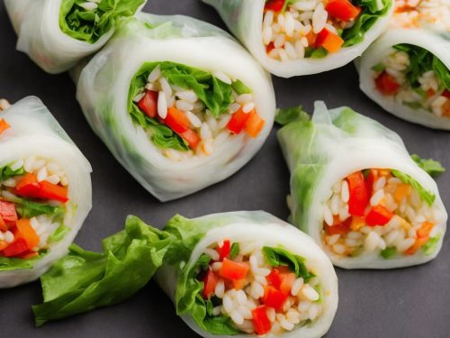 Rainbow Rice Paper Rolls