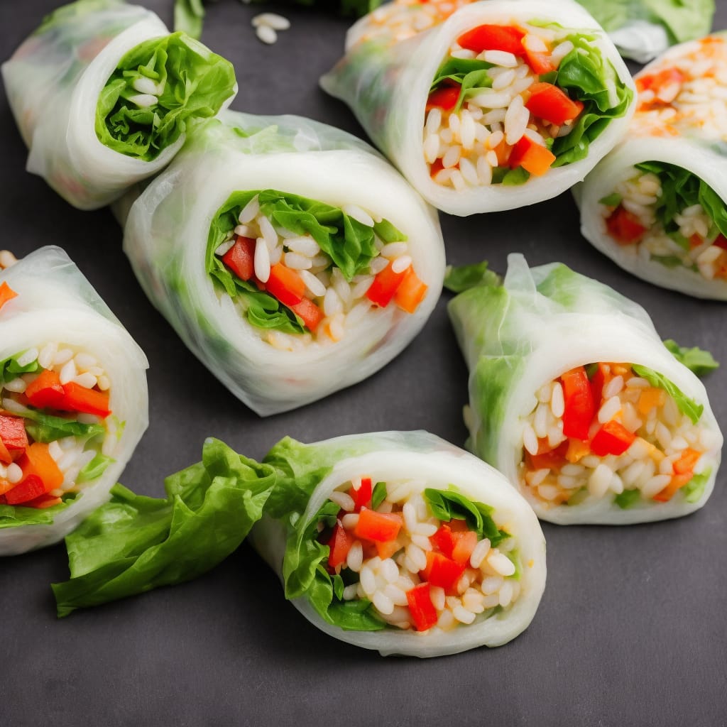 Rainbow Rice Paper Rolls