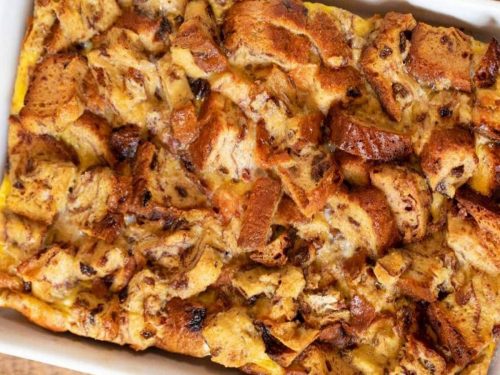 Raisin Bread French Toast Casserole