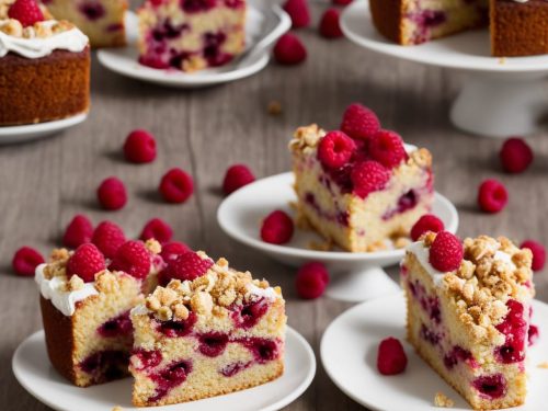 Raspberry & Amaretti Crunch Cake