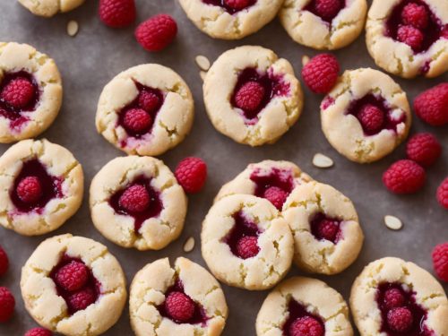 Raspberry and Almond Shortbread Thumbprints