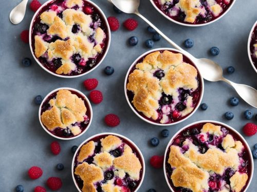 Raspberry and Blueberry Cobbler