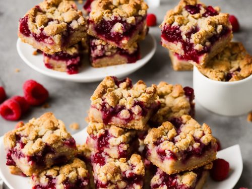 Raspberry & Apple Crumble Squares