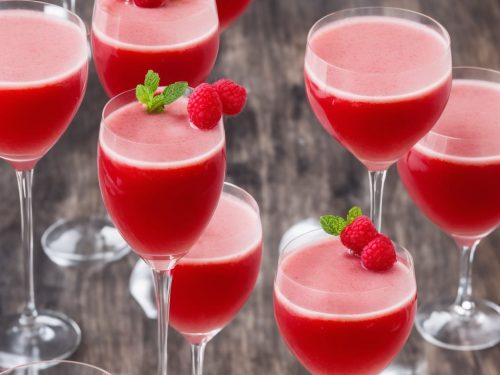 Raspberry Martini Fizz