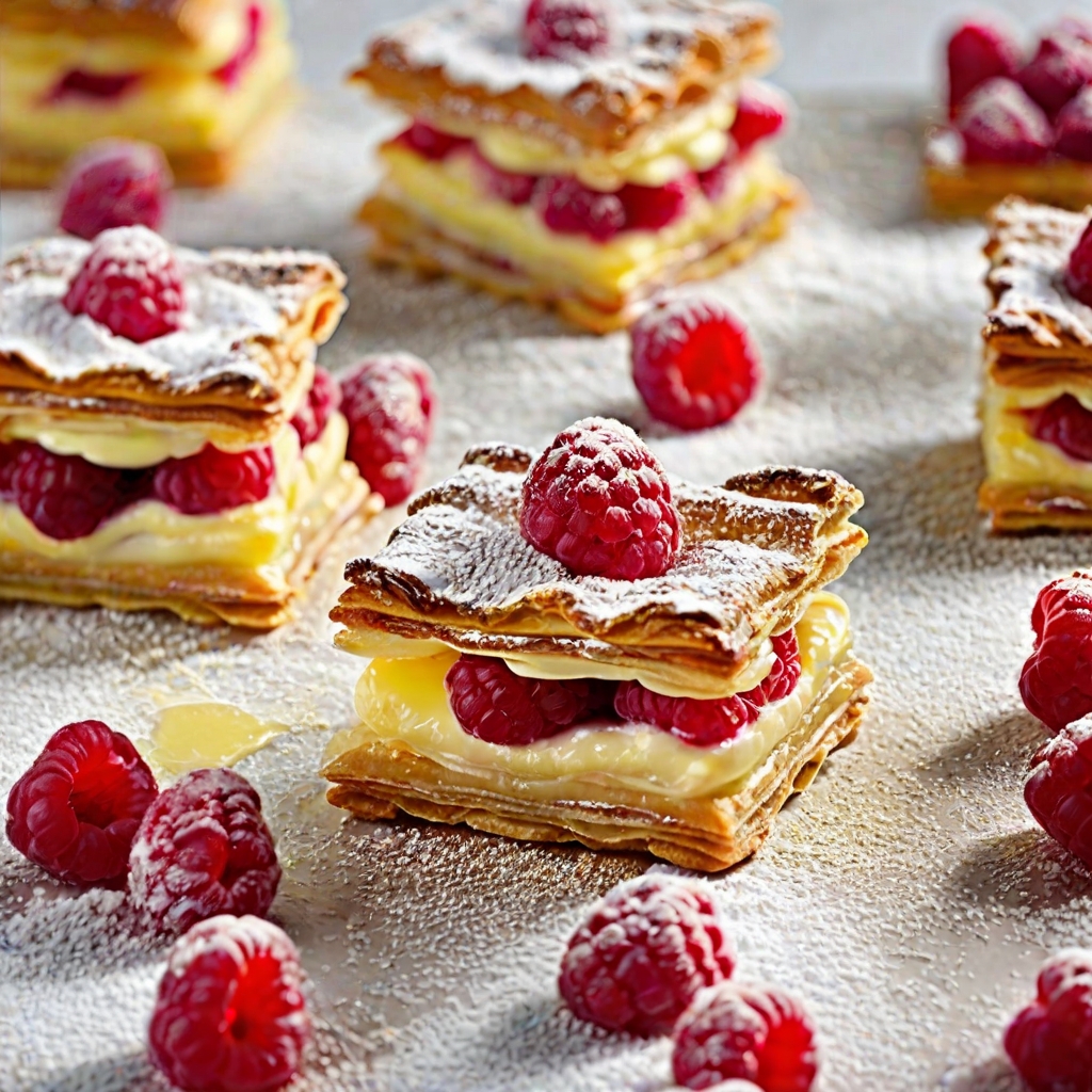 Raspberry Millefeuilles