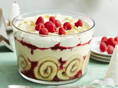 Raspberry, Pistachio & Lemon Curd Trifles