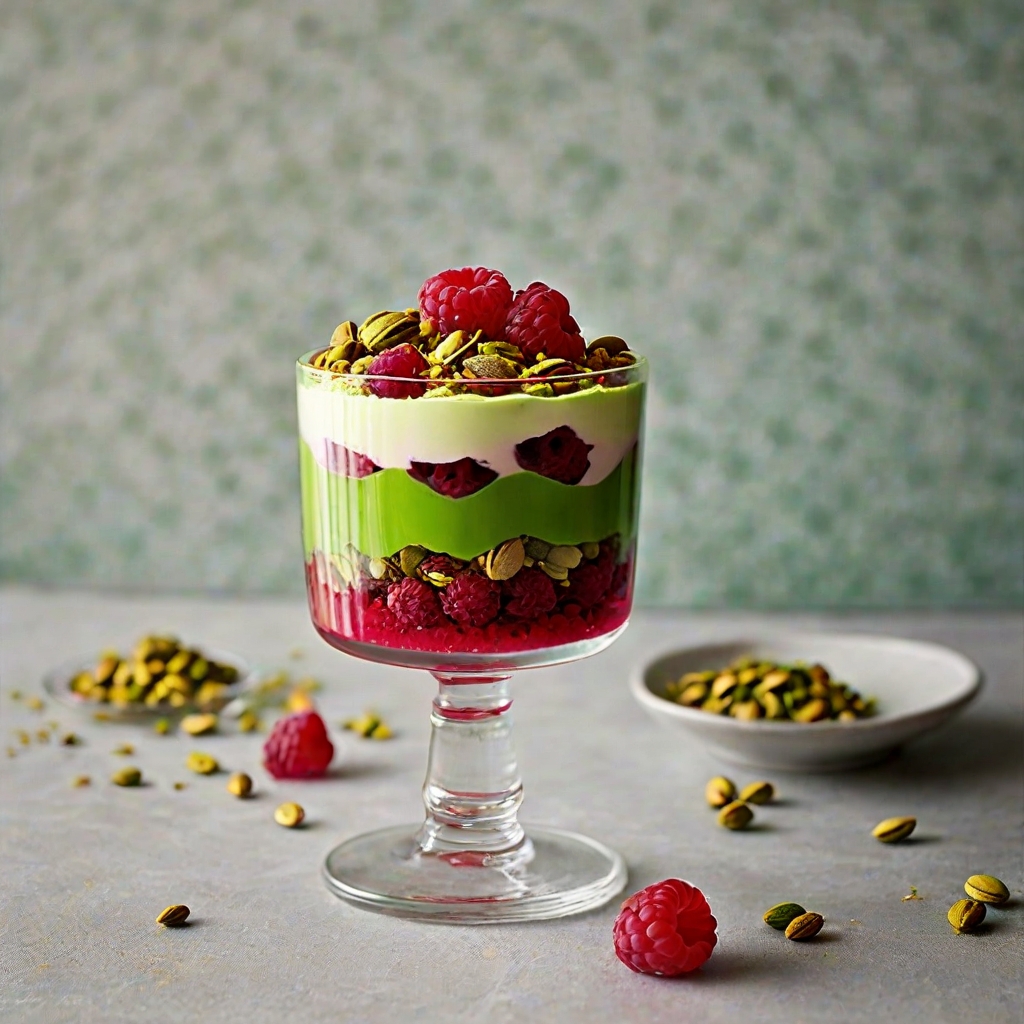 Raspberry & Pistachio Parfait