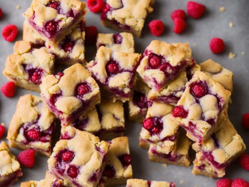 Raspberry Ripple Blondies