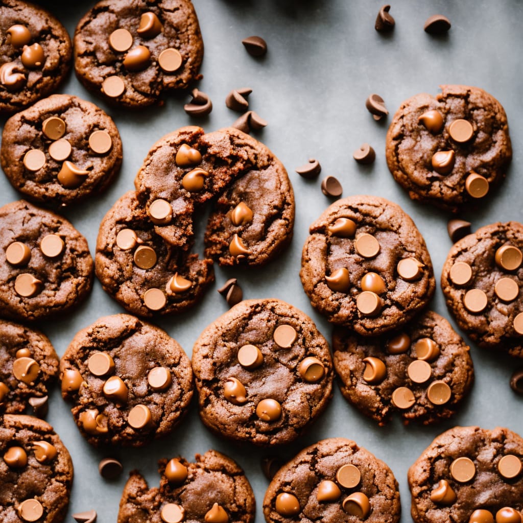 Recipe Double Choc Peanut Butter Cookies