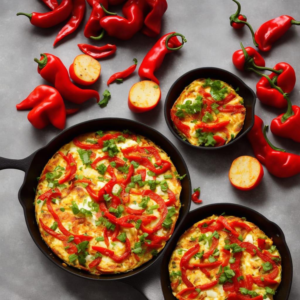 Red Pepper & Potato Omelette