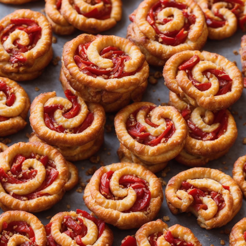 Red Pepper, Walnut & Goat's Cheese Palmiers