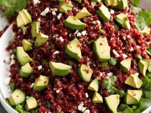 Red Quinoa and Avocado Salad