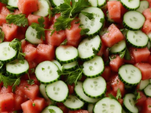 Refreshing Cucumber Watermelon Salad