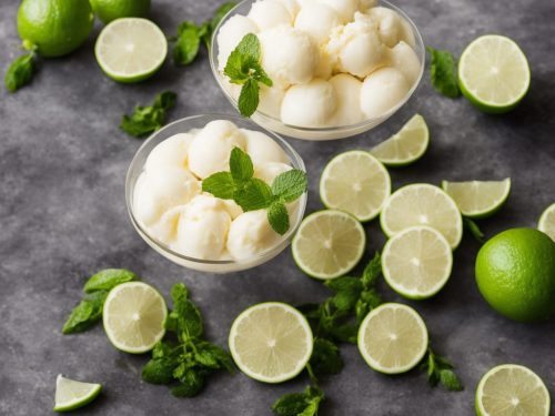 Refreshing Lychee & Lime Sorbet