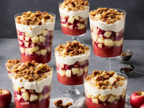 Rhubarb, Apple & Ginger Crunch Trifle