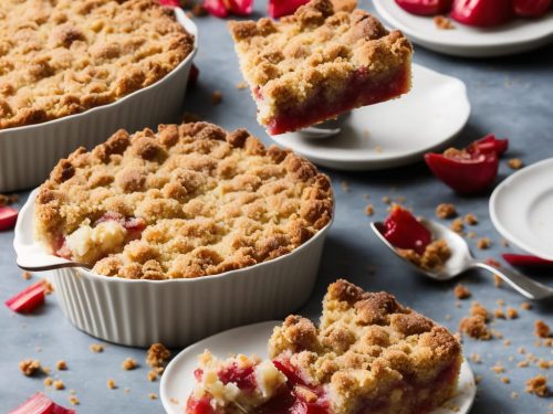 Rhubarb Crumble Cake