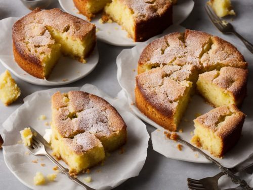 Rhubarb & Custard Cake