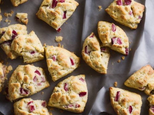 Rhubarb & Custard Scones