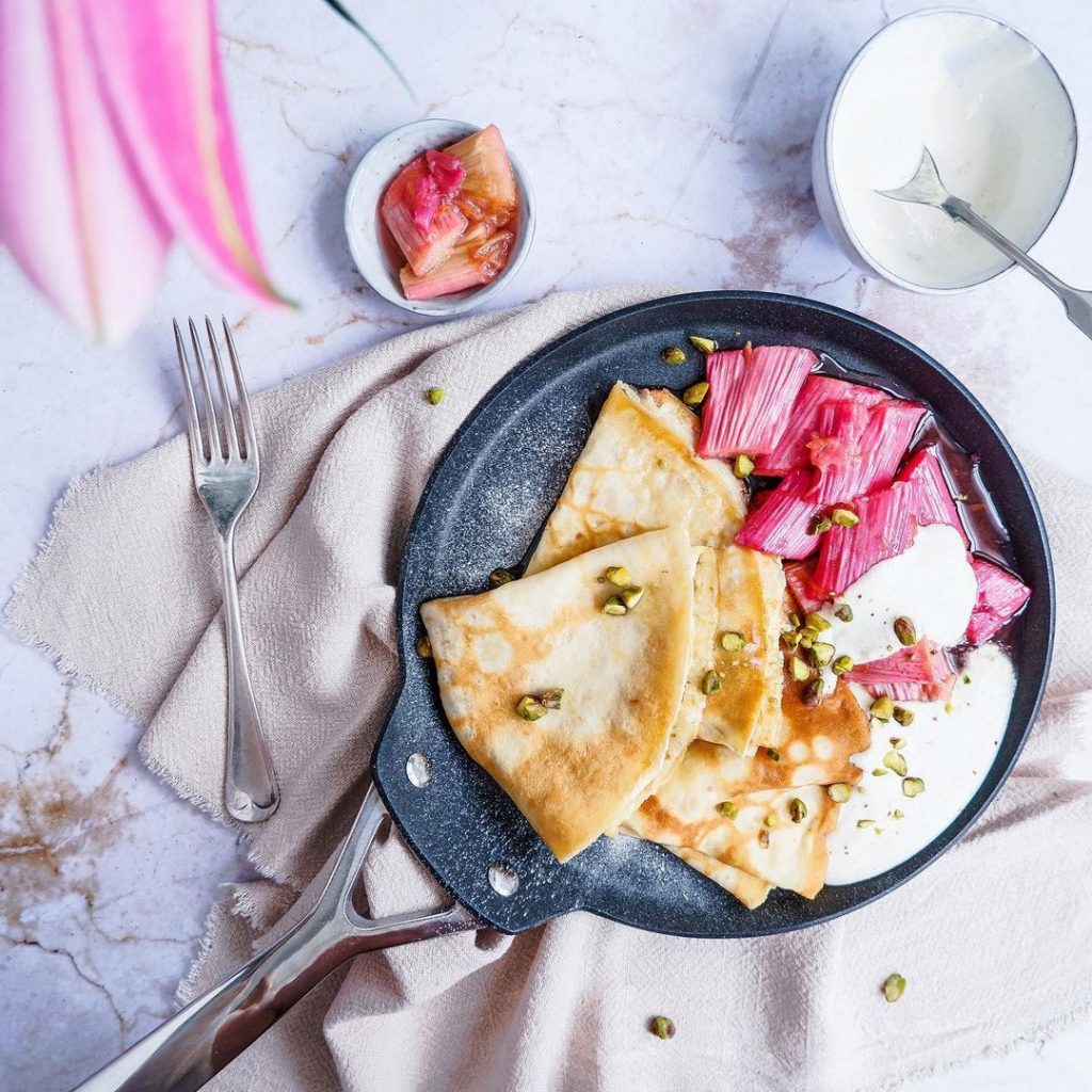 Rhubarb Pancakes