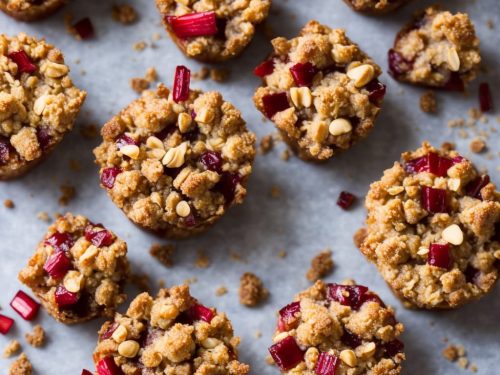 Rhubarb Puffs with Oaty Streusel Topping