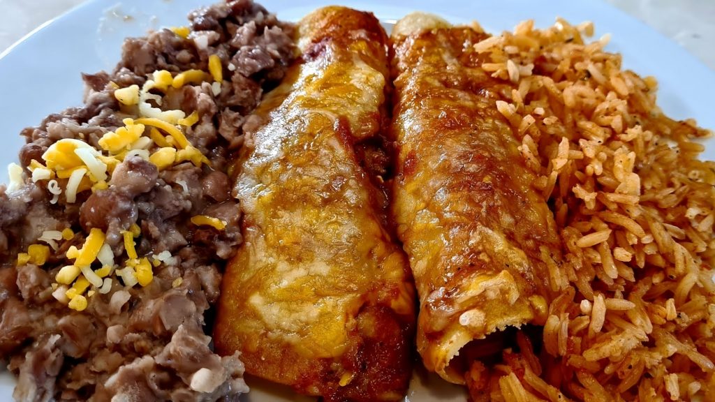 Rice & Bean Enchiladas