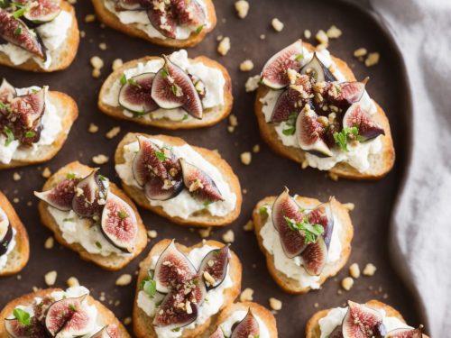 Ricotta, Fig & Prosciutto Crostini